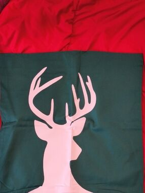 2 Pillow Covers. Deer. Buck. Brand New. 18 X 18.